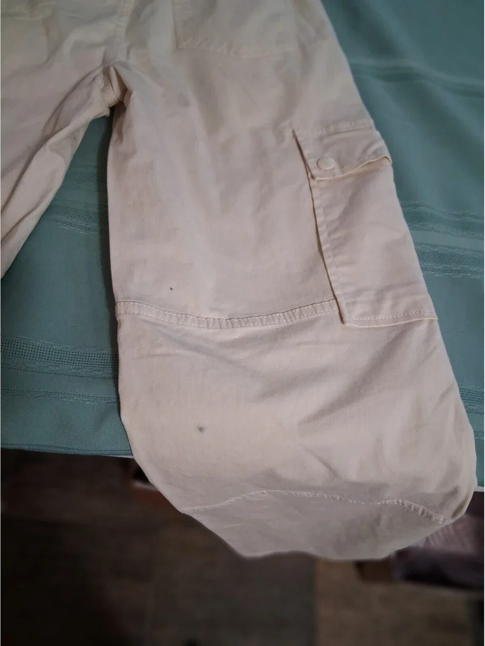 Gilipur Apricot Cargo Pants with Pockets, 97% Cotton, Size S